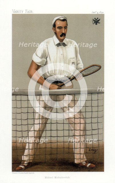 Grand Duke Mikhail Mikhailovich of Russia, 1894. Artist: Wag