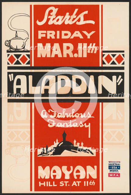 Aladdin, Los Angeles, [193-]. Creator: Unknown.
