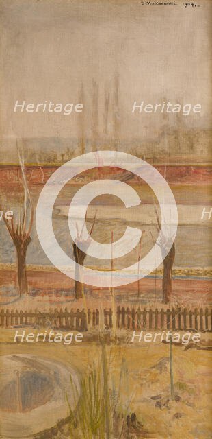 Landscape from the Banks of the Vistula, 1904. Creator: Jacek Malczewski.