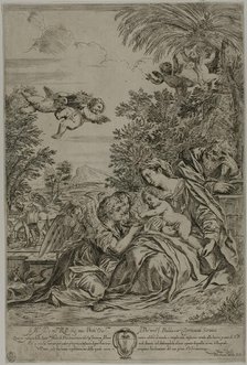 Flight into Egypt, 1647/66. Creator: Pier Francesco Mola.