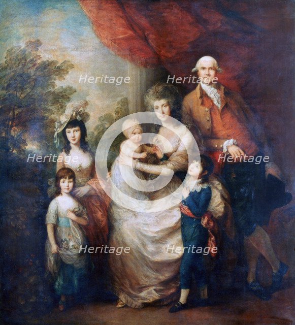 'The Baillie Family', c1784. Artist: Thomas Gainsborough