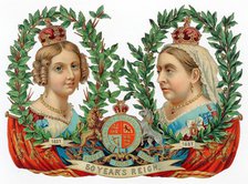 Souvenir for Queen Victoria's Golden Jubilee, 1887. Artist: Unknown
