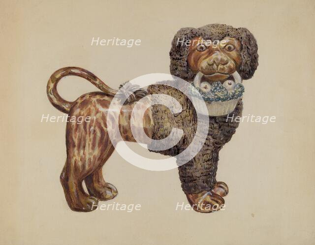 Ceramic Dog, c. 1936. Creator: Marian Curtis Foster.