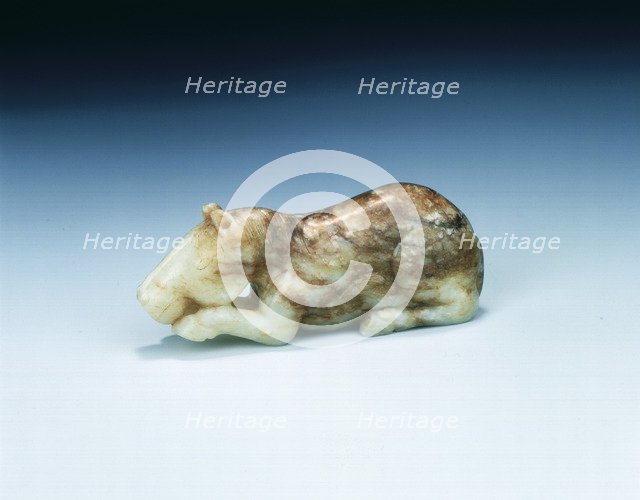 Jade recumbent horse, Southern Song dynasty, China, 1127-1279. Artist: Unknown