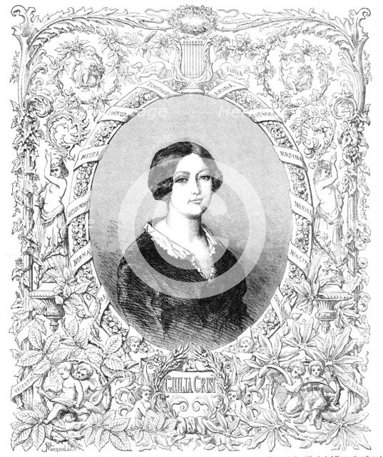 Giulia Grisi, 1854. Creator: Unknown.