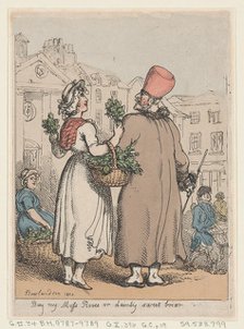 Buy My Moss Roses, or Dainty Sweet briar, 1811., 1811. Creator: Thomas Rowlandson.