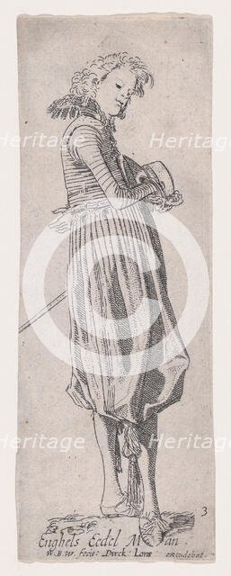 English Nobleman, from Noblemen of Different Countries, Plate 3, ca. 1615. Creator: Willem Pietersz. Buytewech.
