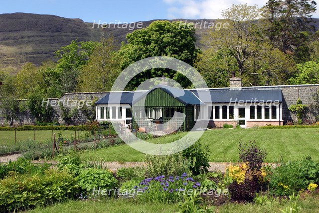 Victorian walled garden, The Potting Shed cafe and restaurant, Applecross, Scotland.