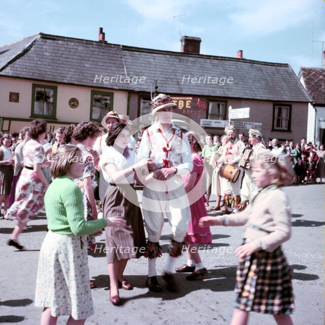 Morris dancers at a carnival, c1960s. Creator: Arthur Charles Kirby Ware.