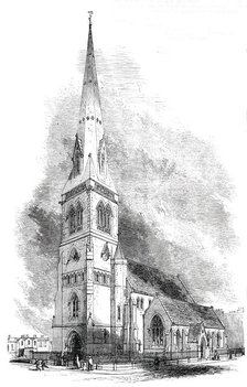 Church of the Holy Trinity, Haverstock Hill, Consecrated on Tuesday last, 1850. Creator: Unknown.