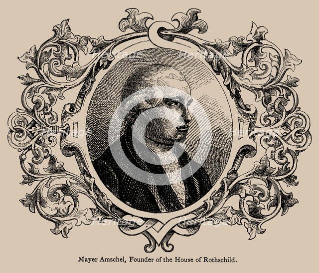 Mayer Amschel Rothschild (1744-1812), founder of the House of Rothschild. Creator: Unknown artist.