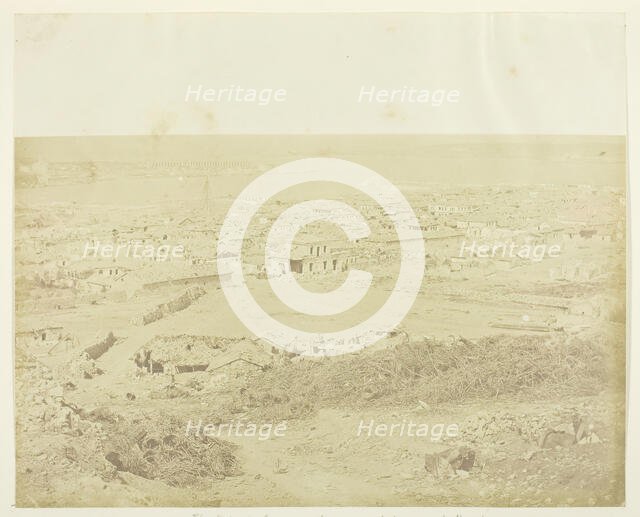 The Black Sea, Entrance of the Great Harbour, 1855. Creator: James Robertson.