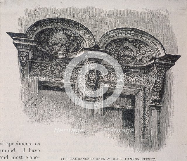 Laurence Pountney Hill, London, c1900. Artist: Anon