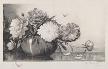 Untitled (Peonies in a Bowl), 1890. Creator: Charles Frederick William Mielatz.