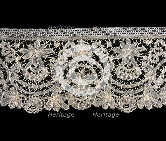 Border Fragment, Belgium, 1860s/80s. Creator: Unknown.