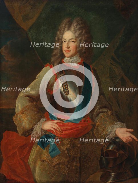 Portrait of Prince James Francis Edward Stuart, nicknamed The Old Pretender, 1710s. Creator: Belle, Alexis Simon (1674-1734).