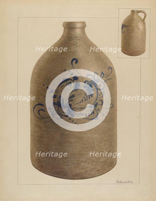Jug, c. 1936. Creator: Nicholas Amantea.