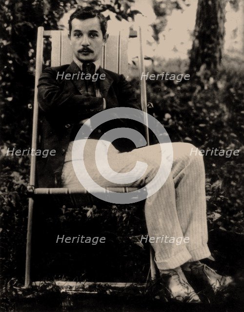 Portrait of the poet Sasha Chorny (1880-1932), 1900s.