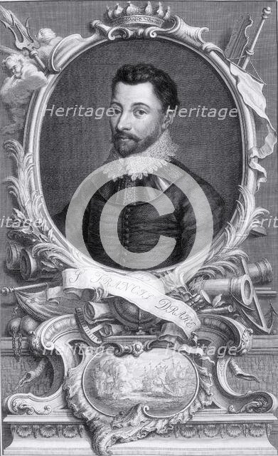 Sir Francis Drake, c1743-c1751. Creator: Jacobus Houbraken.