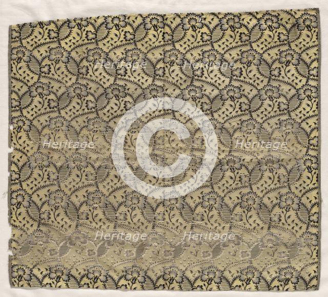 Fragment of Spitalfields Silk, 1800s. Creator: Unknown.