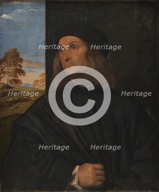 Portrait of the Painter Giovanni Bellini, 1511-1512. Artist: Titian (1488-1576)