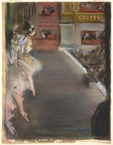 Dancers at the Old Opera House, c. 1877. Creator: Edgar Degas.