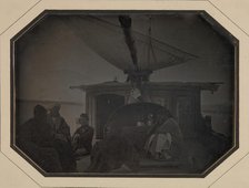 Monsieur Itier's Cange Under Sail on the Nile, 1845-46. Creator: Jules Itier.