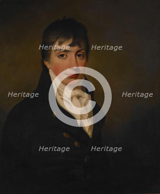 Portrait of George Deuchar, unknown date. Creator: Henry Raeburn.