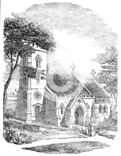 St. Mary's New Church, Branksea Island, Dorset, 1854. Creator: Unknown.