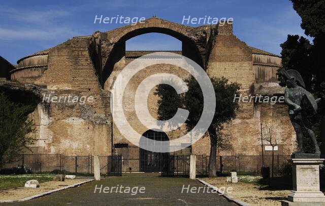 Exterior of Baths of Diocletian, National Roman Museum, Rome, Italy, 2009.  Creator: LTL.