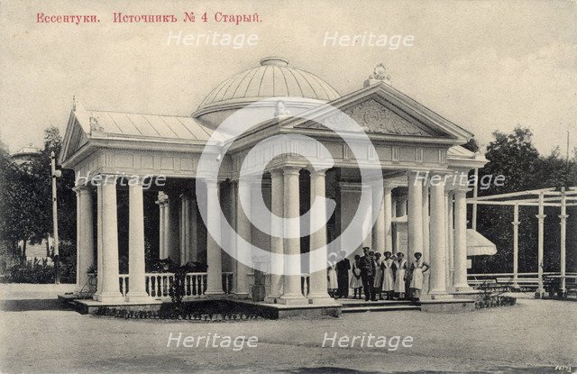 Mineral water spring no 4 (old), Yessentuki, Russia, 1900s.  Artist: Anon