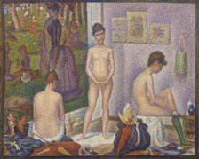 Les Poseuses, Ensemble (Petite version), 1888. Creator: Seurat, Georges Pierre (1859-1891).