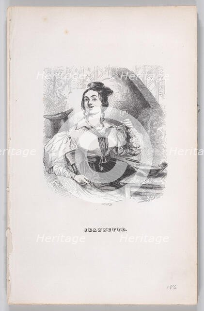 Jeannette from The Complete Works of Béranger, 1836. Creator: John Thompson.