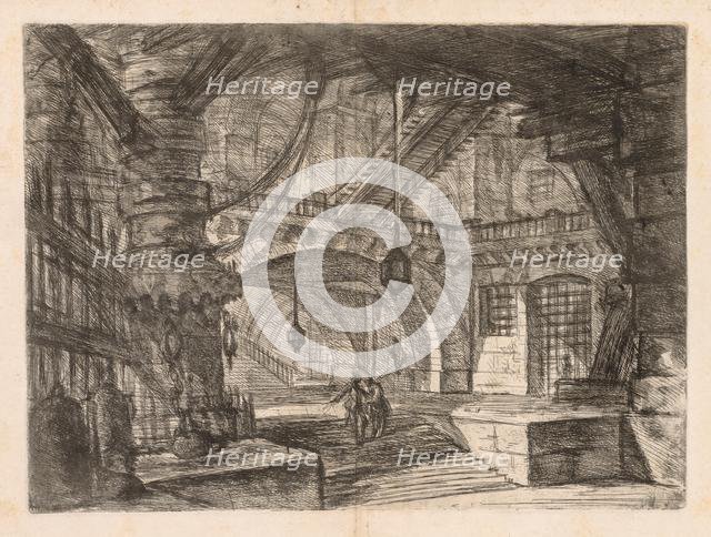 The Prisons: A Wide Hall with Lanterns, 1745-1750. Creator: Giovanni Battista Piranesi (Italian, 1720-1778).