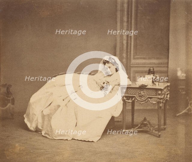 La robe de soie, 1860s. Creator: Pierre-Louis Pierson.