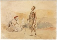 Moroccans in the Countryside, 1832. Creator: Eugène Delacroix (French, 1798-1863).
