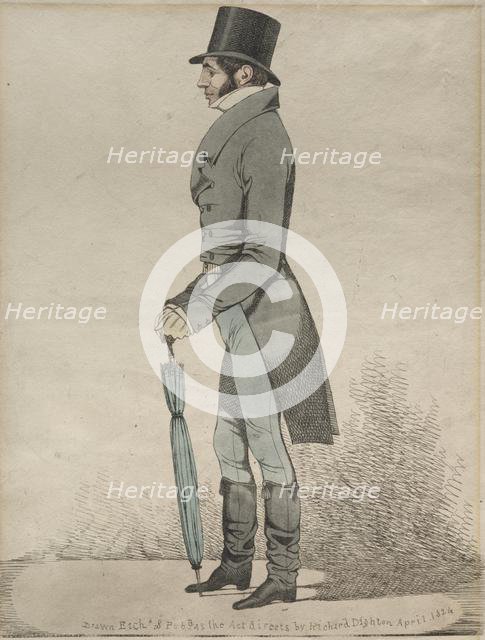 A View of the Royal Exchange, 1824. Creator: Richard Dighton (British, 1795-1880).