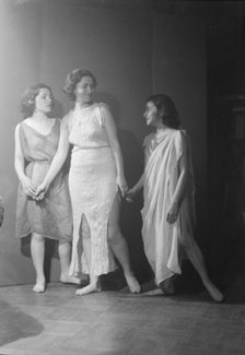 Irma Duncan dancers, 1933 Apr. 24. Creator: Arnold Genthe.