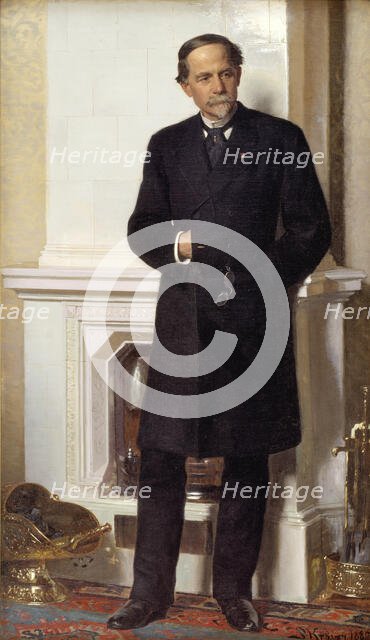 Portrait of the architect  F. Meldahl, 1882. Creator: Peder Severin Kroyer.