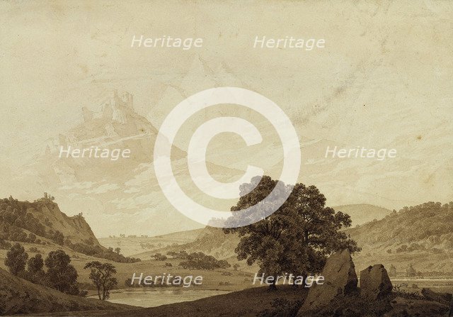 Autumn - Evening - Maturity (from the seasons, times of day, and ages of man cycle, 1803. Artist: Friedrich, Caspar David (1774-1840)