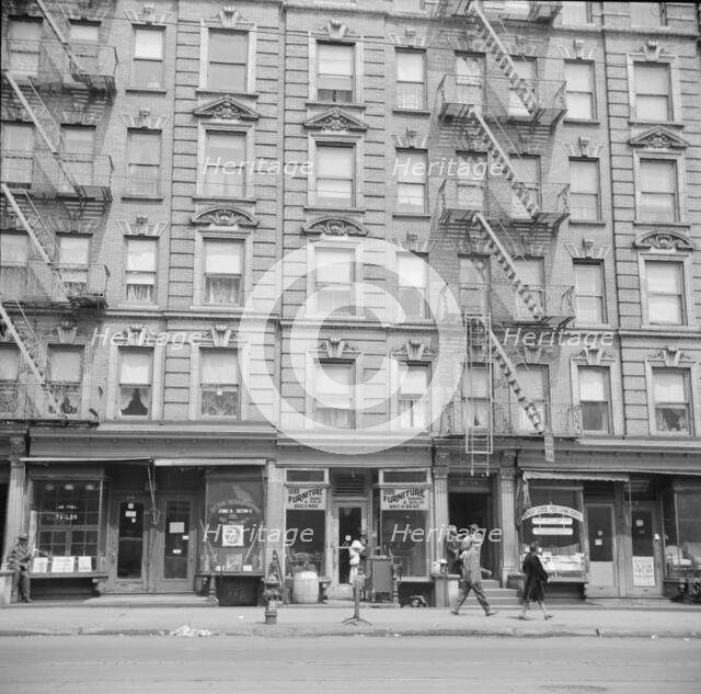 Harlem apartment house, New York, 1943. Creator: Gordon Parks.
