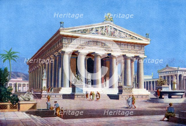 The Temple of Poseidon, Paestum (Pesto), Italy, 1933-1934. Artist: Unknown