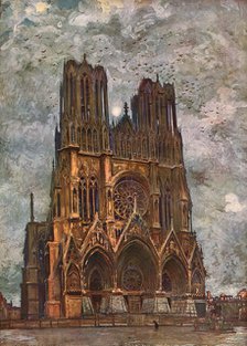 'La Cathedrale de Reims', 1917. Creator: Charles-Jules Duvent.