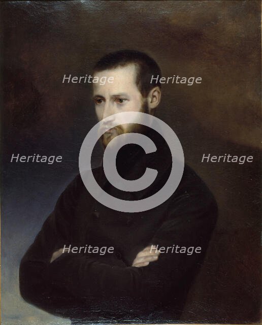 Portrait of Louis-Auguste Blanqui (1805-1881), Between 1844 and 1850. Creator: Serre, Amélie-Suzanne (1814-1841).