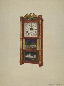 Clock, c. 1939. Creator: Dorothea A. Farrington.