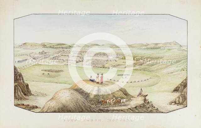 Fort Keogh, Montana Territory, ca. 1877-1881. Creator: Hermann Stieffel.