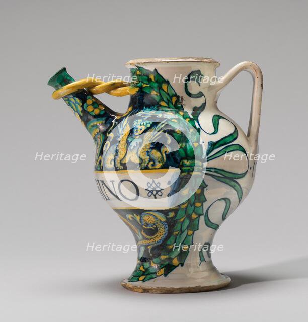 Spouted drug jar with sphinxes, 1507. Creator: Unknown.