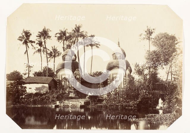 Temple in the Suburbs of Calcutta, 1858-61. Creator: Unknown.