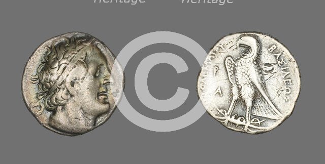 Tetradrachm (Coin) Portraying King Ptolemy I, 367-284 BCE. Creator: Unknown.