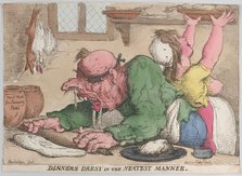 Dinners Drest in the Neatest Manner, October 1811., October 1811. Creator: Thomas Rowlandson.